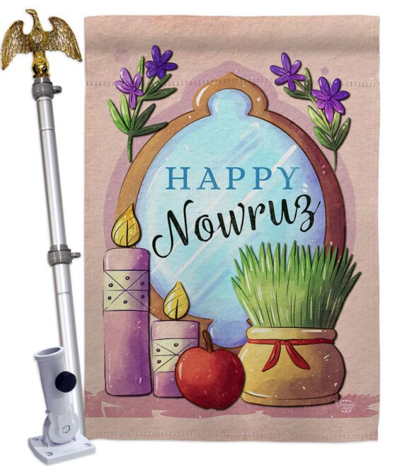 Celerate Nowruz - Faith & Religious Inspirational Vertical Impressions Decorative Flags HG192445 Made In USA - Image 9