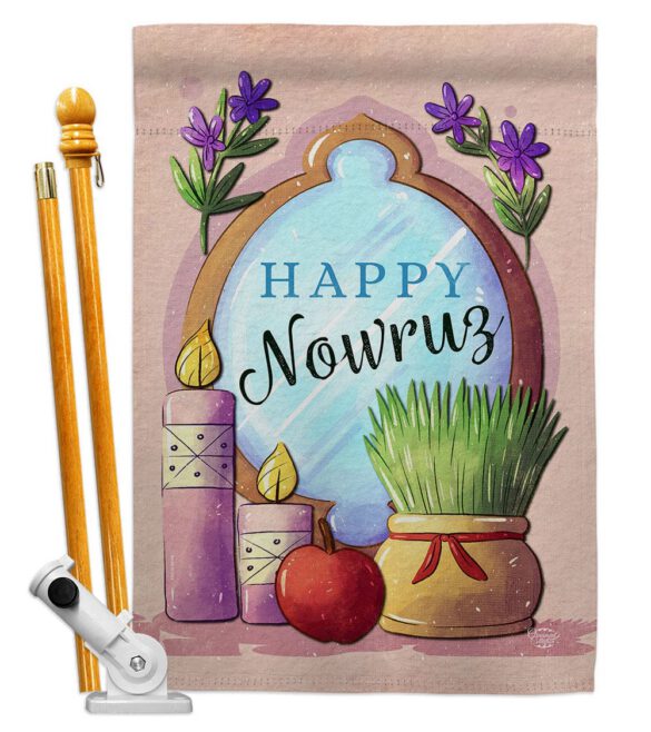 Celerate Nowruz - Faith & Religious Inspirational Vertical Impressions Decorative Flags HG192445 Made In USA - Image 5