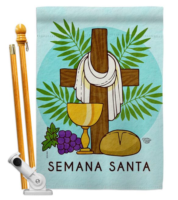Blessing Semana Santa - Faith & Religious Inspirational Vertical Impressions Decorative Flags HG192460 Made In USA - Image 5