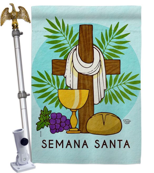 Blessing Semana Santa - Faith & Religious Inspirational Vertical Impressions Decorative Flags HG192460 Made In USA - Image 9