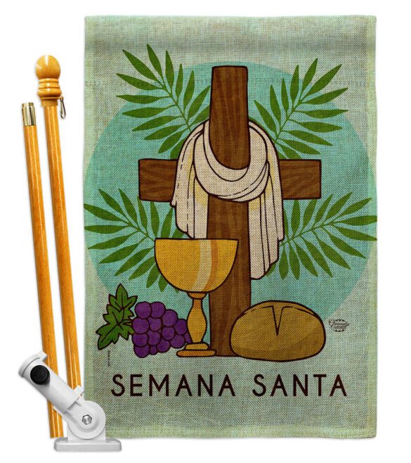 Blessing Semana Santa - Faith & Religious Inspirational Vertical Impressions Decorative Flags HG192460 Made In USA - Image 15