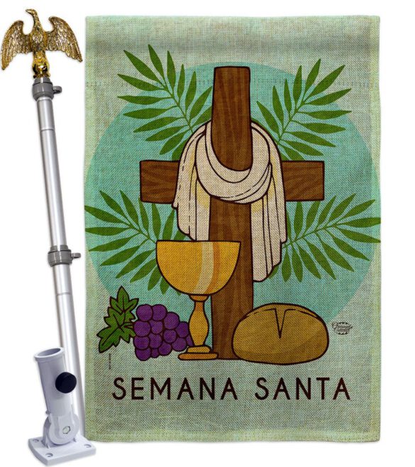 Blessing Semana Santa - Faith & Religious Inspirational Vertical Impressions Decorative Flags HG192460 Made In USA - Image 19
