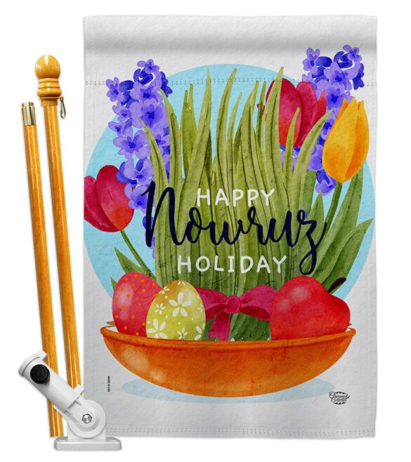 Happy Nowruz Holiday - Faith & Religious Inspirational Vertical Impressions Decorative Flags HG192463 Made In USA - Image 5