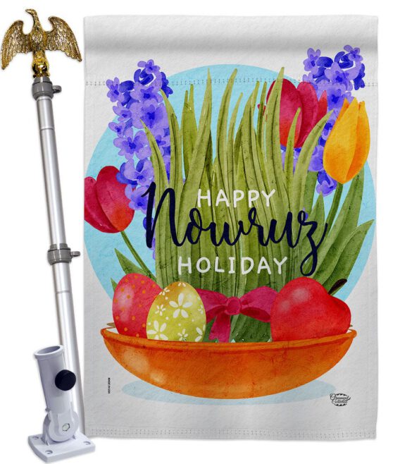Happy Nowruz Holiday - Faith & Religious Inspirational Vertical Impressions Decorative Flags HG192463 Made In USA - Image 9