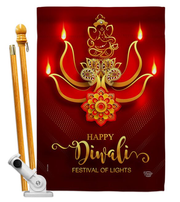 Festival of Lights - Faith & Religious Inspirational Vertical Impressions Decorative Flags HG192472 Made In USA - Image 5