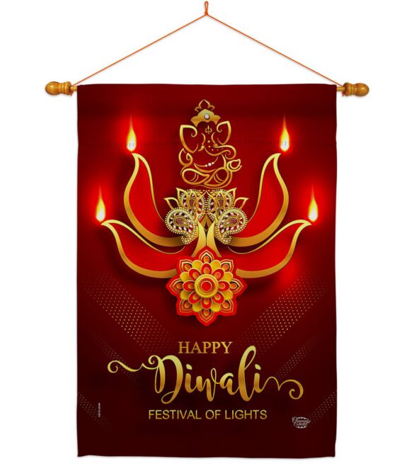 Festival of Lights - Faith & Religious Inspirational Vertical Impressions Decorative Flags HG192472 Made In USA - Image 10