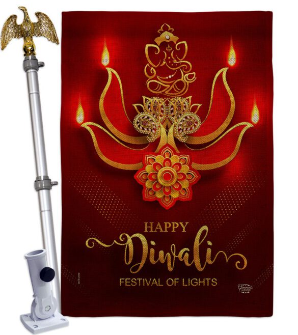 Festival of Lights - Faith & Religious Inspirational Vertical Impressions Decorative Flags HG192472 Made In USA - Image 19
