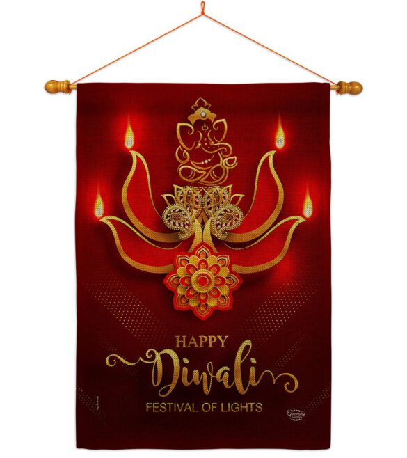 Festival of Lights - Faith & Religious Inspirational Vertical Impressions Decorative Flags HG192472 Made In USA - Image 20