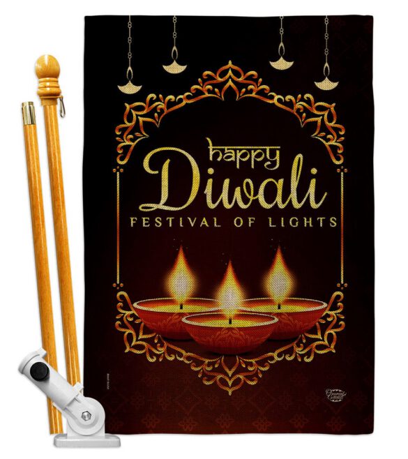 Celerate Diwali - Faith & Religious Inspirational Vertical Impressions Decorative Flags HG192473 Made In USA - Image 15
