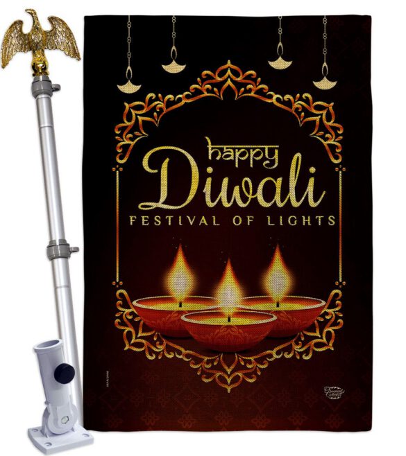 Celerate Diwali - Faith & Religious Inspirational Vertical Impressions Decorative Flags HG192473 Made In USA - Image 19