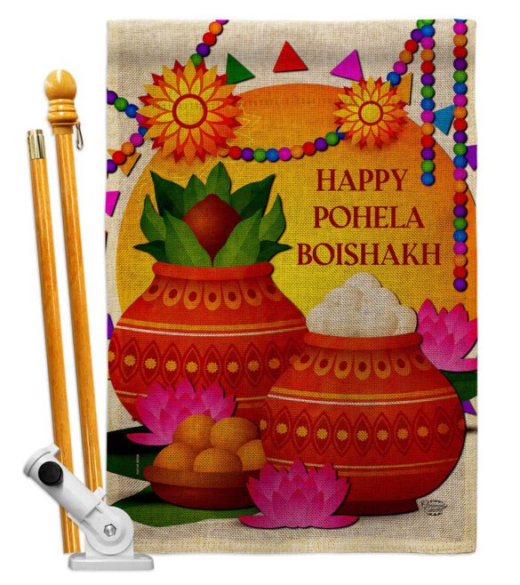 Bangla Noboborsho - Faith & Religious Inspirational Vertical Impressions Decorative Flags HG192485 Made In USA - Image 16