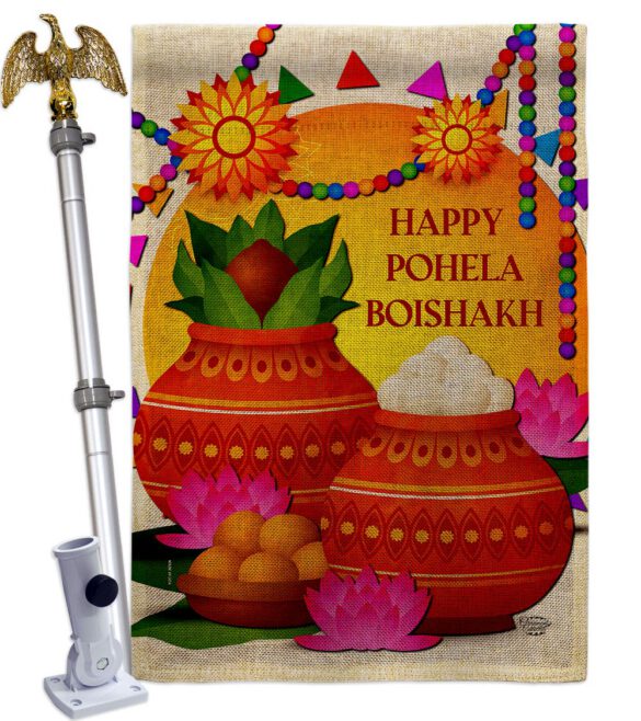 Bangla Noboborsho - Faith & Religious Inspirational Vertical Impressions Decorative Flags HG192485 Made In USA - Image 20