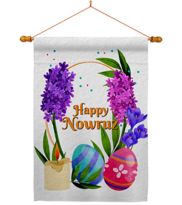 Colorful Nowruz - Faith & Religious Inspirational Vertical Impressions Decorative Flags HG192492 Made In USA - Image 10