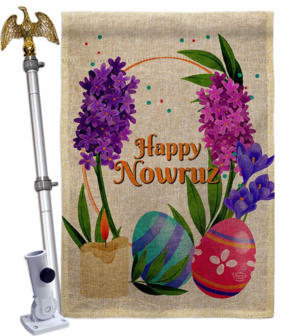 Colorful Nowruz - Faith & Religious Inspirational Vertical Impressions Decorative Flags HG192492 Made In USA - Image 19