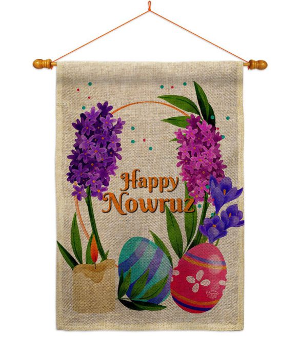 Colorful Nowruz - Faith & Religious Inspirational Vertical Impressions Decorative Flags HG192492 Made In USA - Image 20