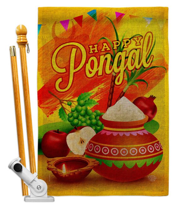 Happy Pongal - Faith & Religious Inspirational Vertical Impressions Decorative Flags HG192507 Made In USA - Image 15