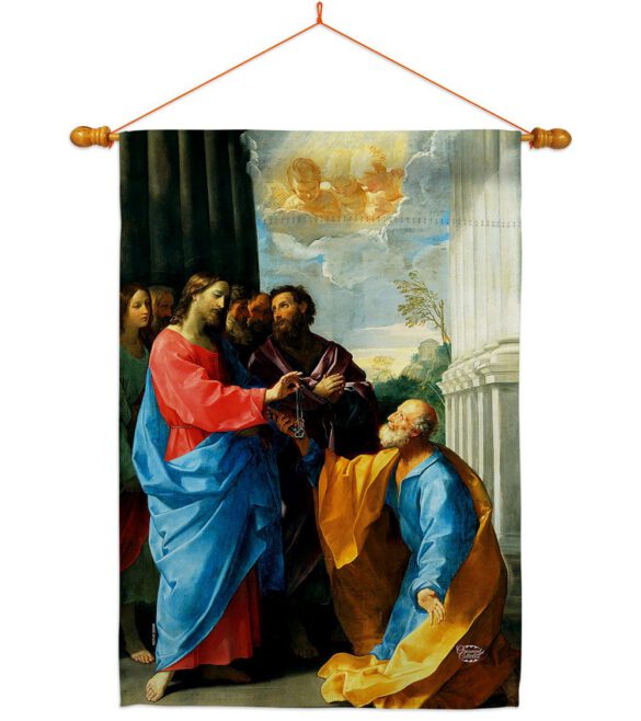 Christ Giving the Keys - Faith & Religious Inspirational Vertical Impressions Decorative Flags HG192549 Made In USA - Image 10
