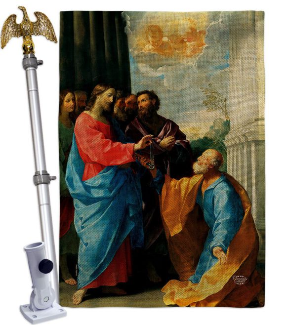 Christ Giving the Keys - Faith & Religious Inspirational Vertical Impressions Decorative Flags HG192549 Made In USA - Image 19