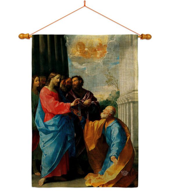 Christ Giving the Keys - Faith & Religious Inspirational Vertical Impressions Decorative Flags HG192549 Made In USA - Image 20