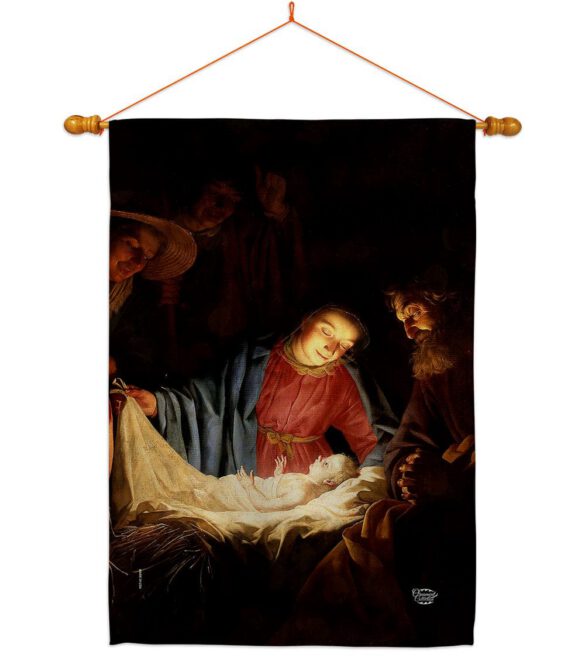 Adoration of the Shepherds - Faith & Religious Inspirational Vertical Impressions Decorative Flags HG192550 Made In USA - Image 11