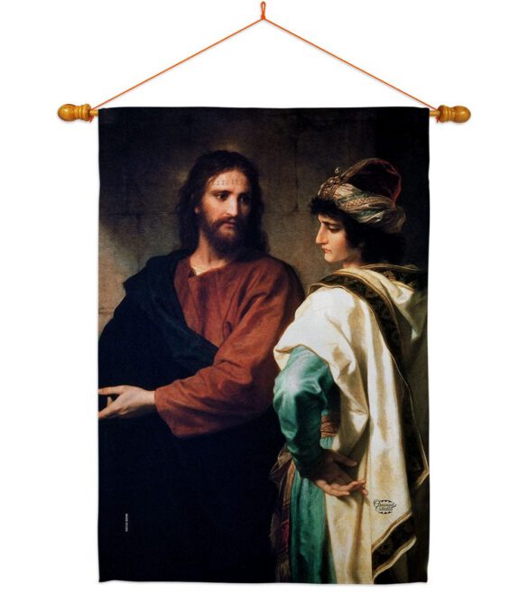 Christ And The Rich Young Ruler - Faith & Religious Inspirational Vertical Impressions Decorative Flags HG192553 Made In USA - Image 10