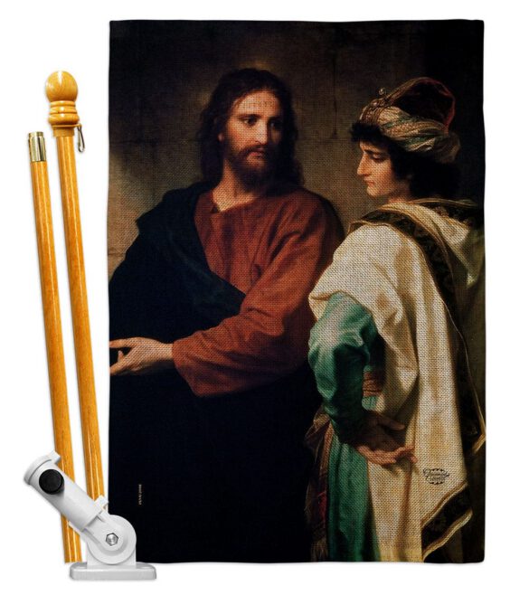 Christ And The Rich Young Ruler - Faith & Religious Inspirational Vertical Impressions Decorative Flags HG192553 Made In USA - Image 15