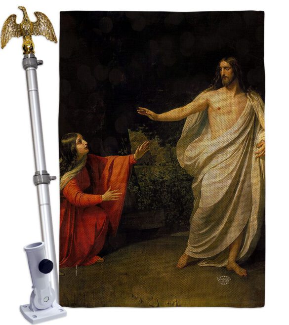 Christ's Appearance to Mary Magdalene - Faith & Religious Inspirational Vertical Impressions Decorative Flags HG192554 Made In USA - Image 19