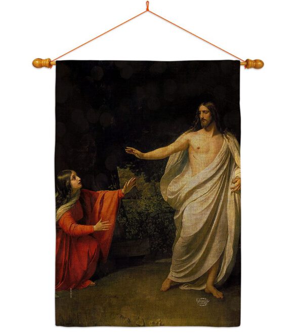 Christ's Appearance to Mary Magdalene - Faith & Religious Inspirational Vertical Impressions Decorative Flags HG192554 Made In USA - Image 20