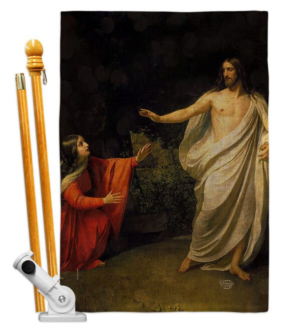 Christ's Appearance to Mary Magdalene - Faith & Religious Inspirational Vertical Impressions Decorative Flags HG192554 Made In USA - Image 15