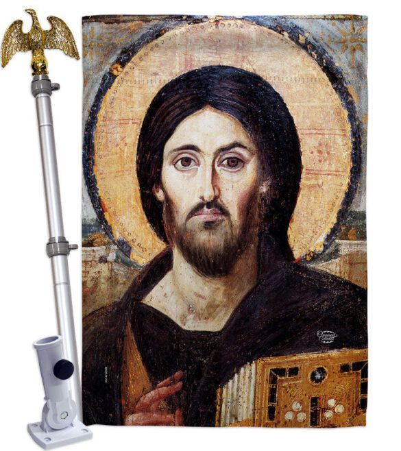 Christ Pantocrator - Faith & Religious Inspirational Vertical Impressions Decorative Flags HG192561 Made In USA - Image 9