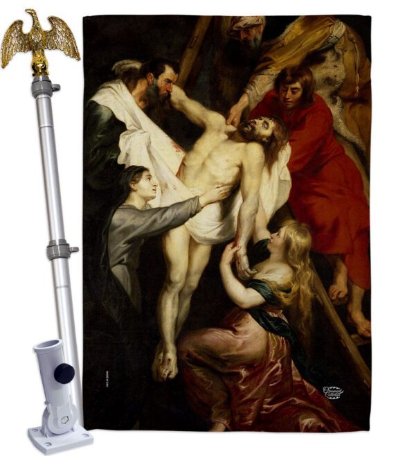 Descent From The Cross - Faith & Religious Inspirational Vertical Impressions Decorative Flags HG192622 Made In USA - Image 9