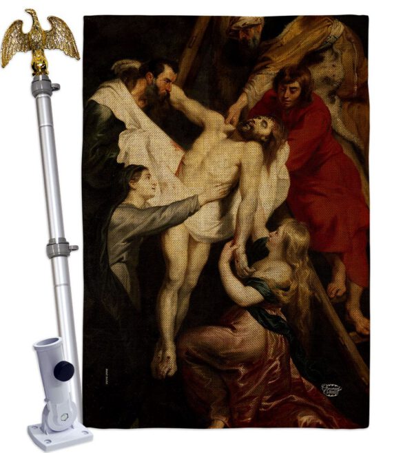 Descent From The Cross - Faith & Religious Inspirational Vertical Impressions Decorative Flags HG192622 Made In USA - Image 19