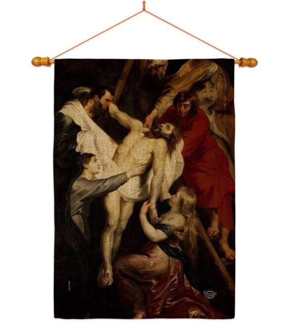 Descent From The Cross - Faith & Religious Inspirational Vertical Impressions Decorative Flags HG192622 Made In USA - Image 20