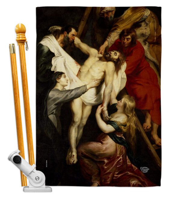 Descent From The Cross - Faith & Religious Inspirational Vertical Impressions Decorative Flags HG192622 Made In USA - Image 5