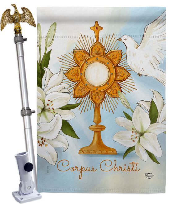 Corpus Christi - Faith & Religious Inspirational Vertical Impressions Decorative Flags HG192706 Made In USA - Image 11