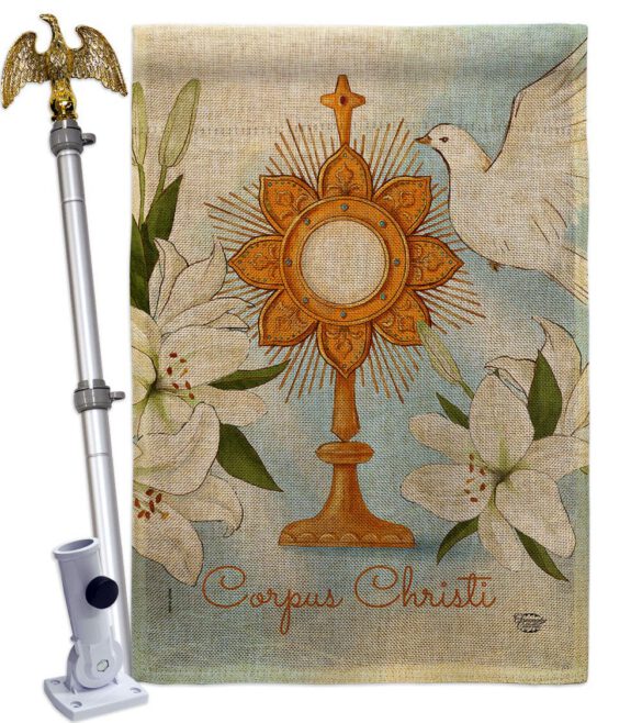 Corpus Christi - Faith & Religious Inspirational Vertical Impressions Decorative Flags HG192706 Made In USA - Image 23