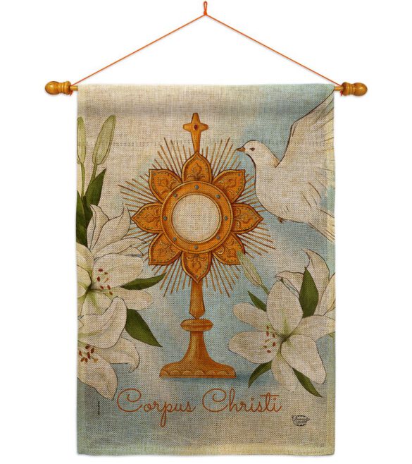 Corpus Christi - Faith & Religious Inspirational Vertical Impressions Decorative Flags HG192706 Made In USA - Image 24