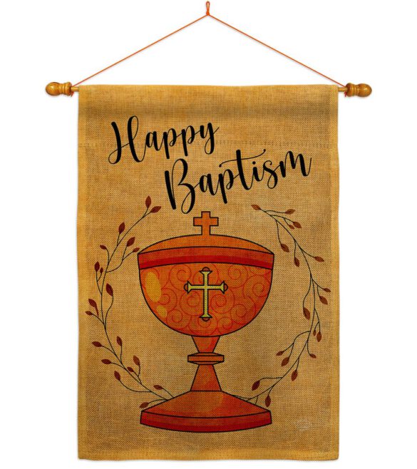Happy Baptism - Faith & Religious Inspirational Vertical Impressions Decorative Flags HG192711 Made In USA - Image 24