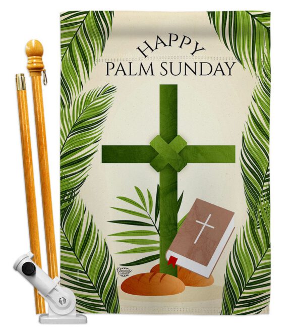 Happy Palm Sunday - Faith & Religious Inspirational Vertical Impressions Decorative Flags HG192714 Made In USA - Image 5