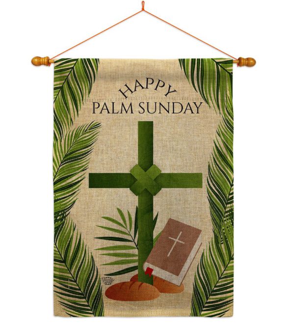 Happy Palm Sunday - Faith & Religious Inspirational Vertical Impressions Decorative Flags HG192714 Made In USA - Image 24