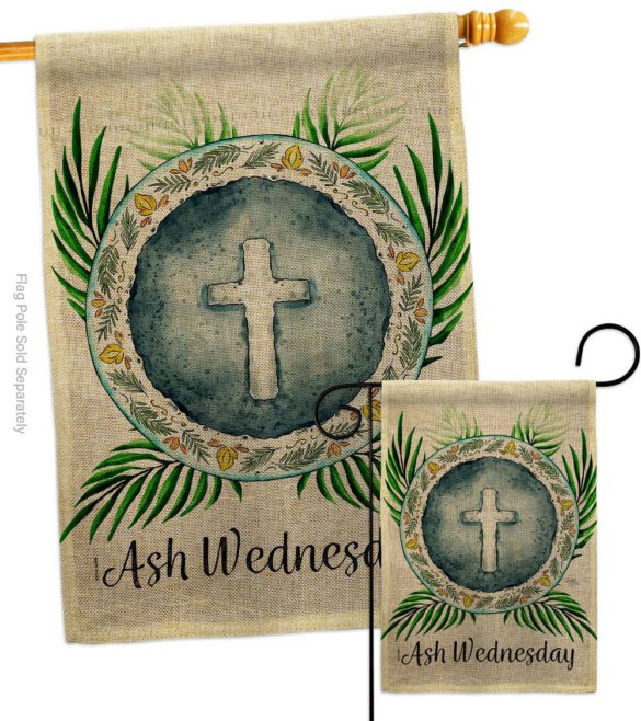 Holy Ash Wednesday - Faith & Religious Inspirational Vertical Impressions Decorative Flags HG103091 Made In USA - Image 13