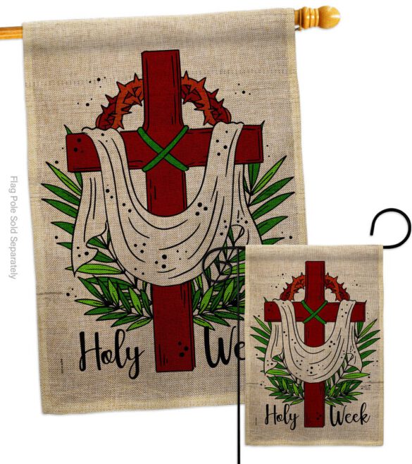 Holy Week - Faith & Religious Inspirational Vertical Impressions Decorative Flags HG137446 Made In USA - Image 13