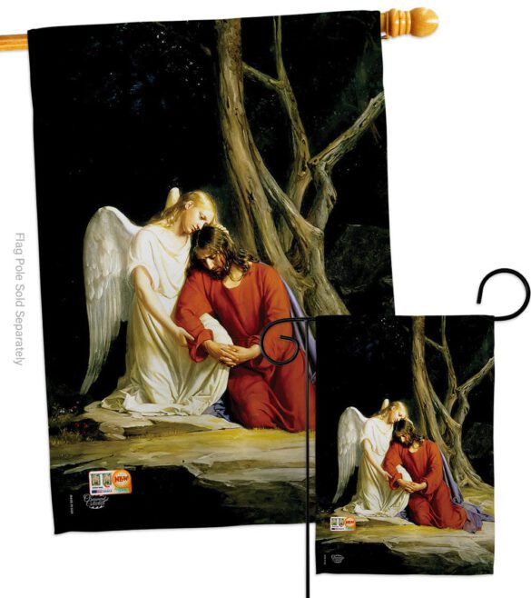 Agony in the Garden - Faith & Religious Inspirational Vertical Impressions Decorative Flags HG192079 Made In USA - Image 4