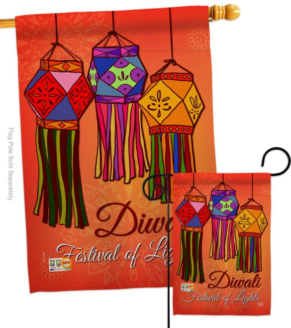 Festival Of Lights - Faith & Religious Inspirational Vertical Impressions Decorative Flags HG192144 Made In USA - Image 3