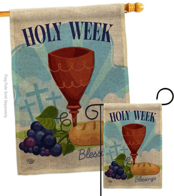 Holy Week - Faith & Religious Inspirational Vertical Impressions Decorative Flags HG192363 Made In USA - Image 13