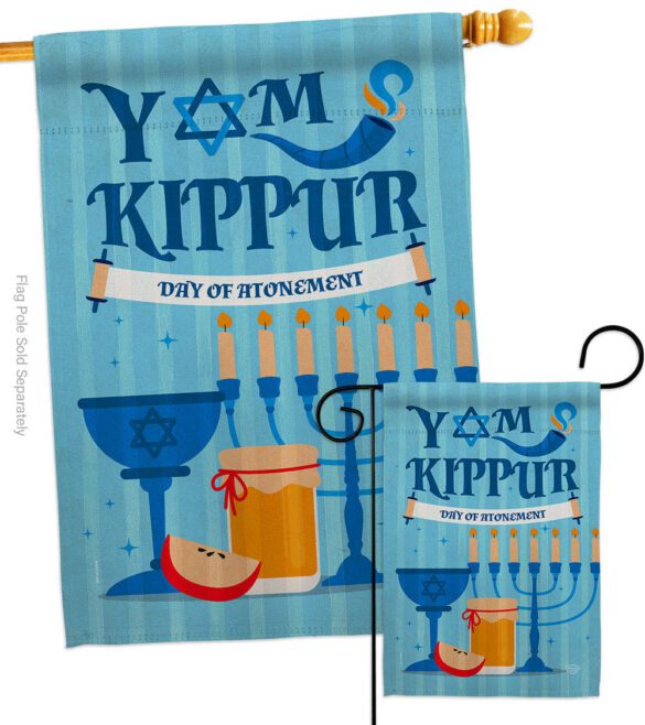 Day of Atonement - Faith & Religious Inspirational Vertical Impressions Decorative Flags HG192370 Made In USA - Image 3