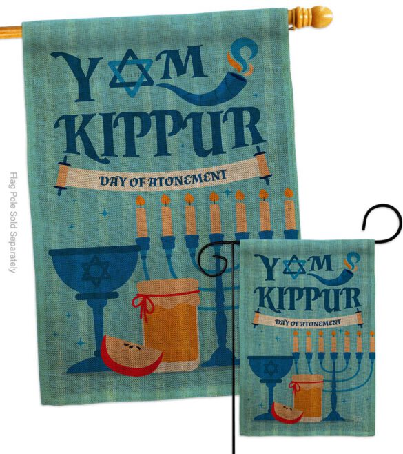 Day of Atonement - Faith & Religious Inspirational Vertical Impressions Decorative Flags HG192370 Made In USA - Image 13