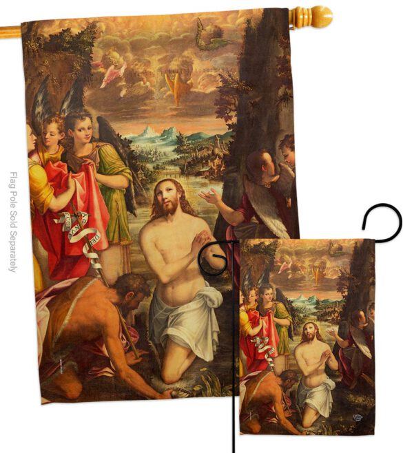 Baptism of Christ - Faith & Religious Inspirational Vertical Impressions Decorative Flags HG192377 Made In USA - Image 4