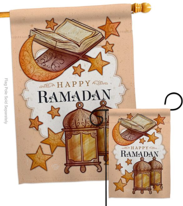 Happy Ramadan - Faith & Religious Inspirational Vertical Impressions Decorative Flags HG192402 Made In USA - Image 3