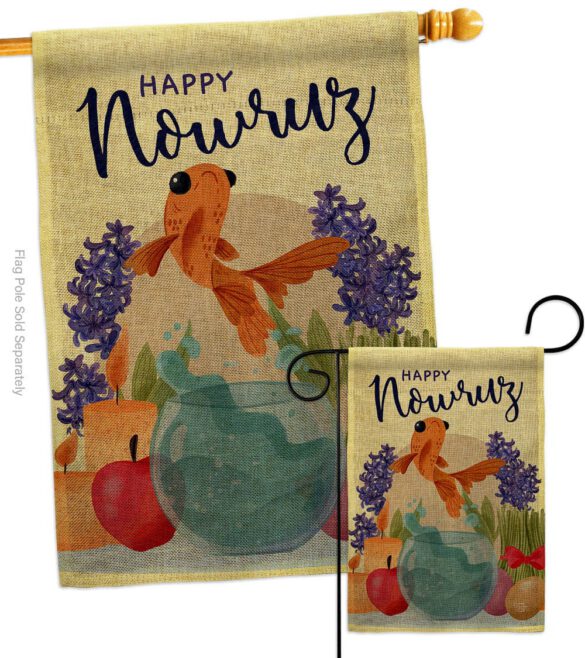 Happy Nowruz - Faith & Religious Inspirational Vertical Impressions Decorative Flags HG192442 Made In USA - Image 13